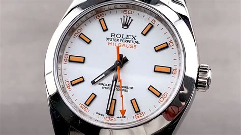 white dial rolex milgauss|rolex 116400 outliers.